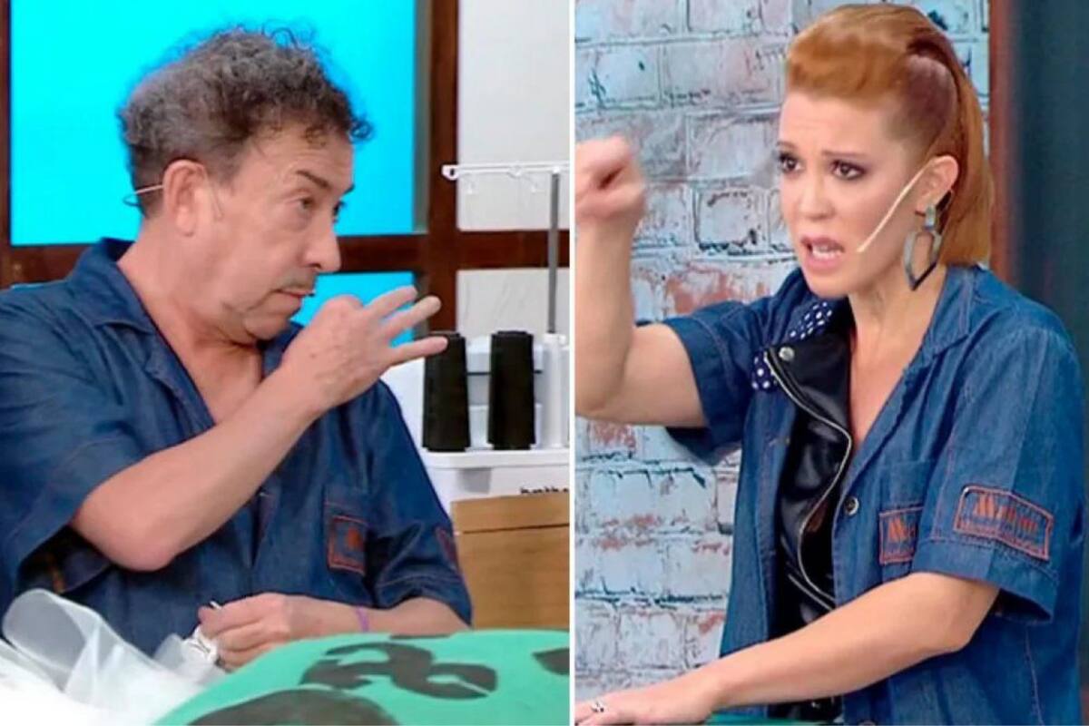 Anibal Pachano y Miriam Lanzoni protagonizaron un tenso cruce durante un desafío que tenían que superar juntos Foto: Captura de TV