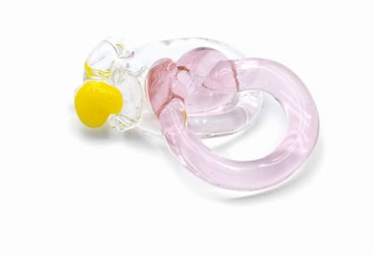 Anillos en vidrio borosilicato de Luz Arias.