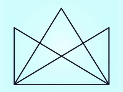 Animate a encontrar todos los triángulos escondidos en esta imagen en solo 30 segundos