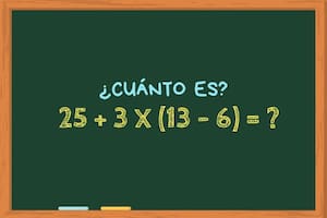 Animate a resolver en 30 segundos el siguiente cálculo matemático