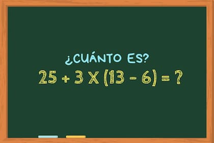 Animate a resolver en 30 segundos el siguiente cálculo matemático