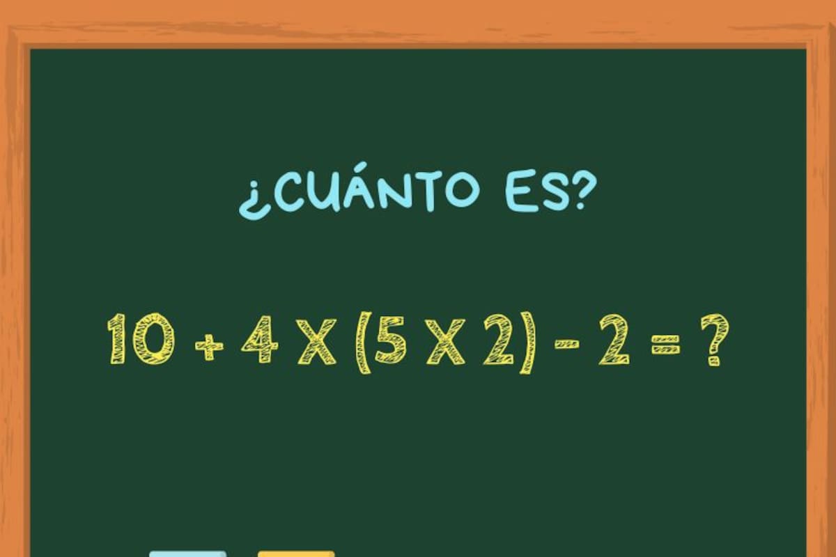 Animate a resolver este cálculo matemático en 1 minuto y poné a prueba tus conocimientos