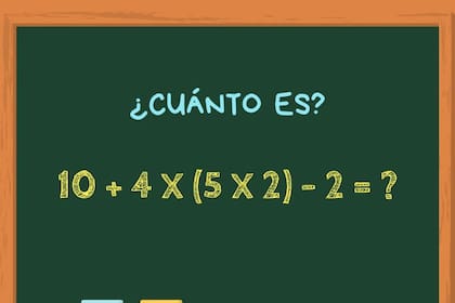Animate a resolver este cálculo matemático en 1 minuto y poné a prueba tus conocimientos