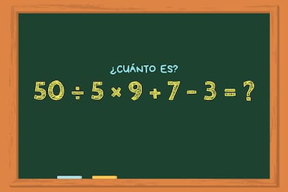 Animate a resolver este cálculo matemático en 20 segundos y poné a prueba todos tus conocimientos