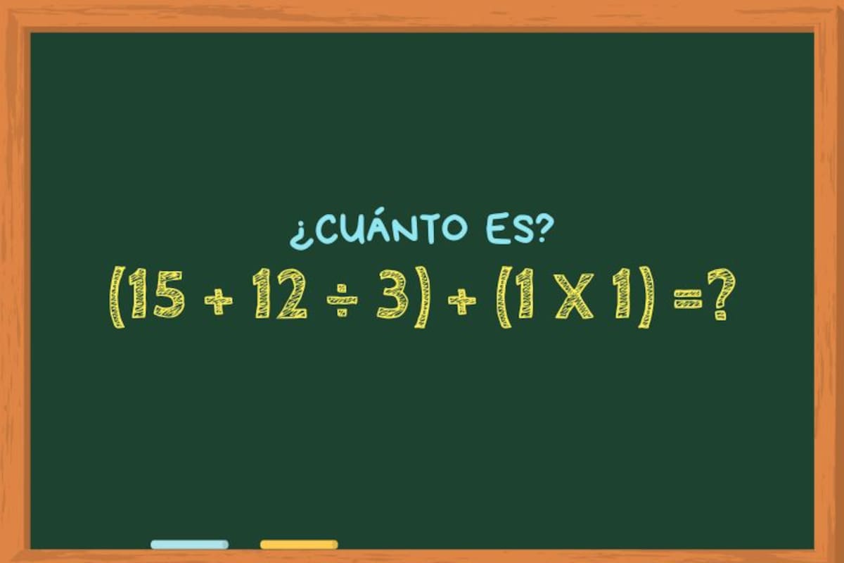 Animate a resolver este cálculo matemático en 30 segundos y poné a prueba todos tus conocimientos