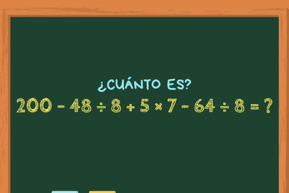Animate a resolver este cálculo matemático en 30 segundos y poné a prueba todos tus conocimientos