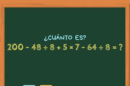 Animate a resolver este cálculo matemático en 30 segundos y poné a prueba todos tus conocimientos
