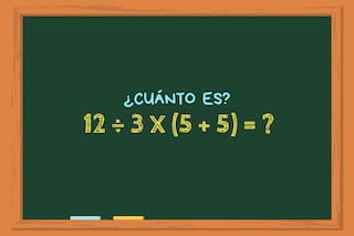 ¿Cuánto es 12 ÷ 3 x (5 + 5)? El cálculo matemático que el 98% se equivoca al intentar resolverlo en tan solo diez segundos