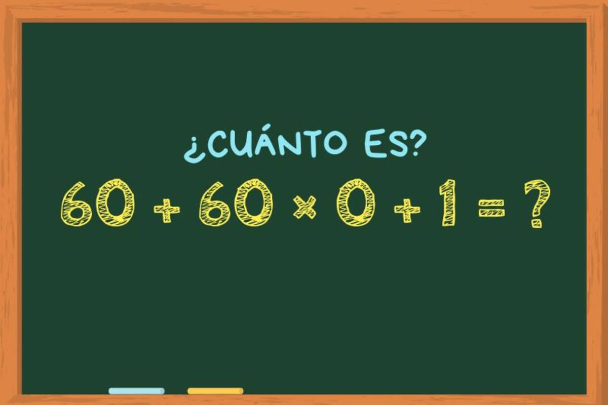 Animate a resolver este cálculo matemático en menos de un minuto y poné a prueba todos tus conocimientos