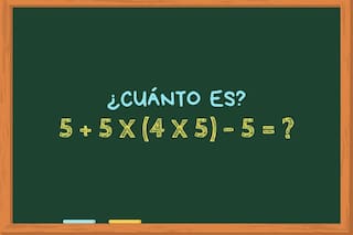 ¿Cuánto es 5 + 5 x (4 x 5) – 5? El cálculo matemático que solo los genios logran resolver en nueve segundos