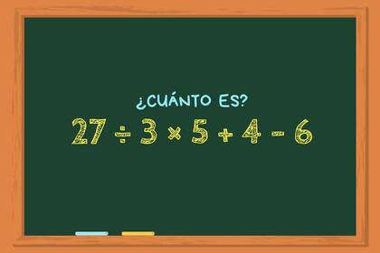 Animate a resolver este cálculo matemático en tan solo un minuto y pone a prueba tu inteligencia