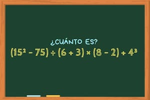Animate a resolver este cálculo matemático en un minuto y poné a prueba tu inteligencia