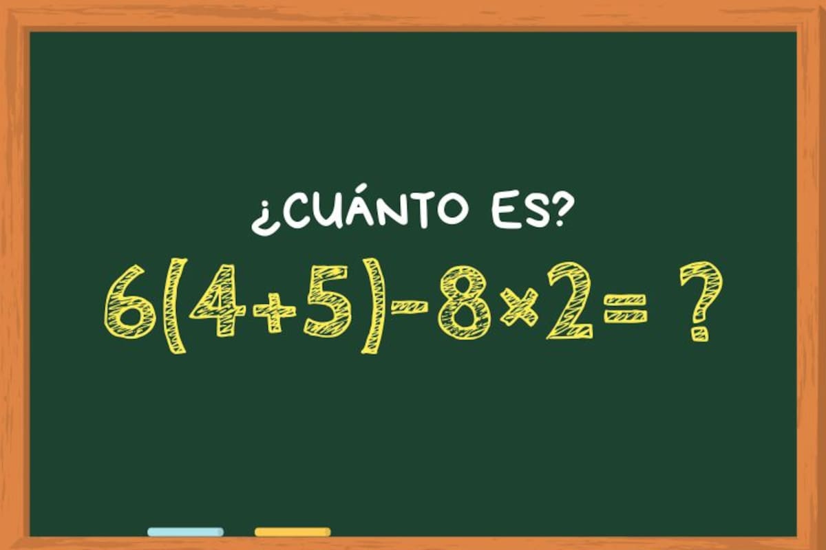Animate a resolver este cálculo matemático y desafiá a tus amigos a lograrlo en menos de un minuto