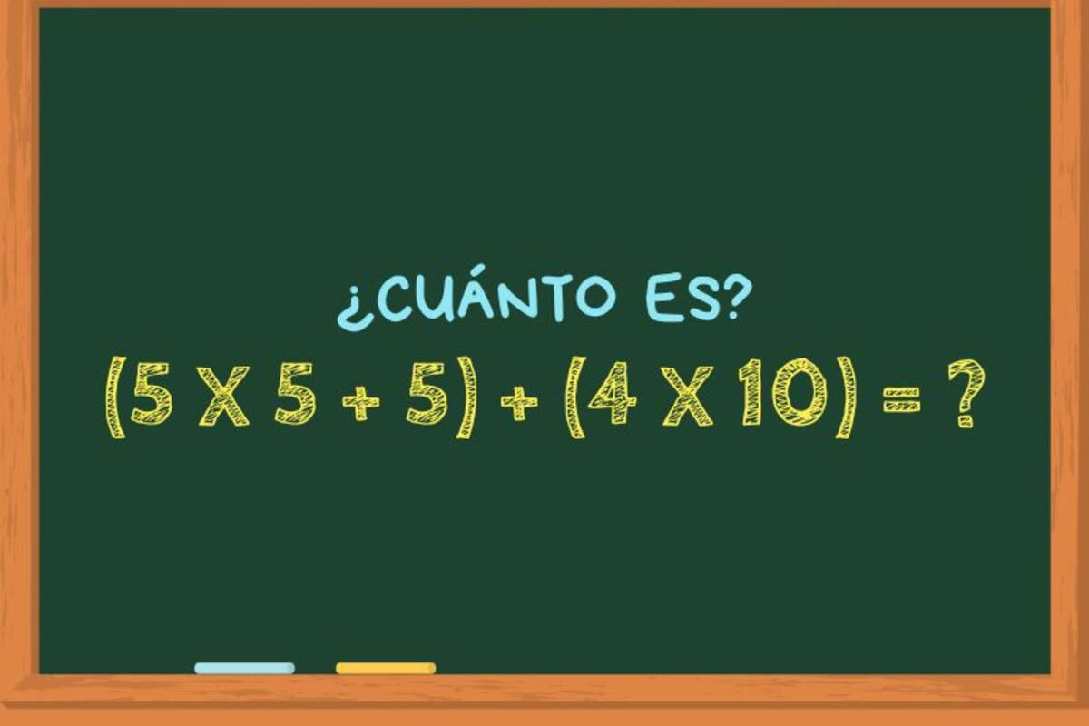 Animate a resolver este ejercicio matemático viral en 20 segundos