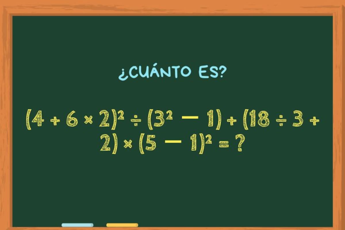 Animate a resolver este ejercicio matemático en 1 minuto y convertite en el 1% de los usuarios más inteligentes de todo el mundo en dar con el resultado correcto en tiempo récord