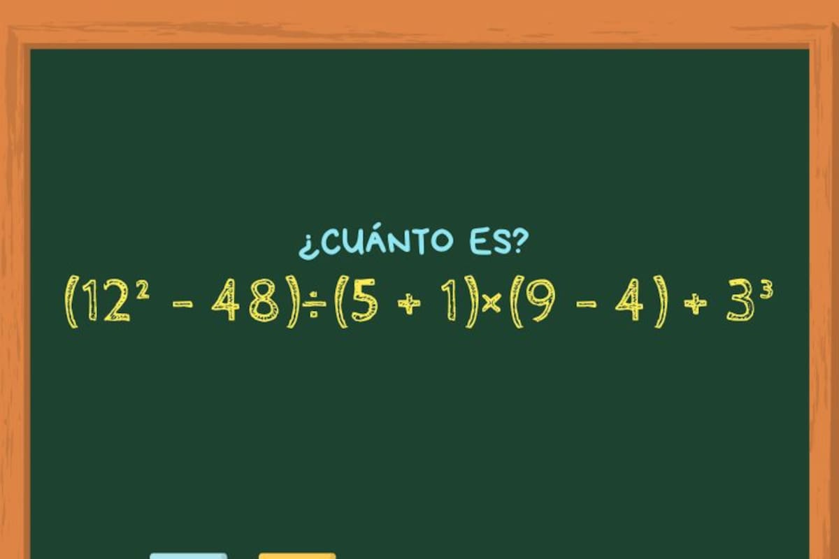 Animate a resolver este ejercicio matemático en un minuto y poné a prueba todos tus conocimientos