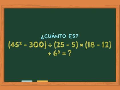 Animate a resolver este ejercicio matemático en un minuto, sin la ayuda de calculadora ni IA y poné a prueba tu agilidad mental