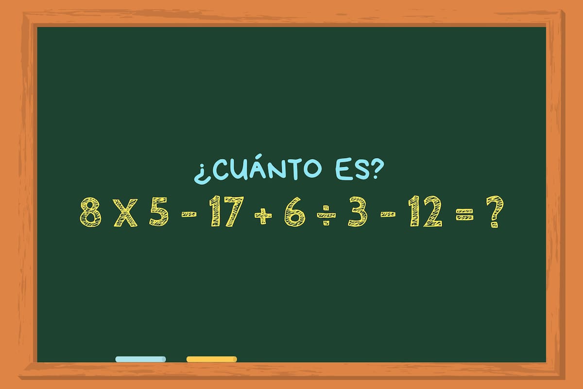 Animate a resolver este ejercicio matemático en un minuto y poné a prueba todos tus conocimientos