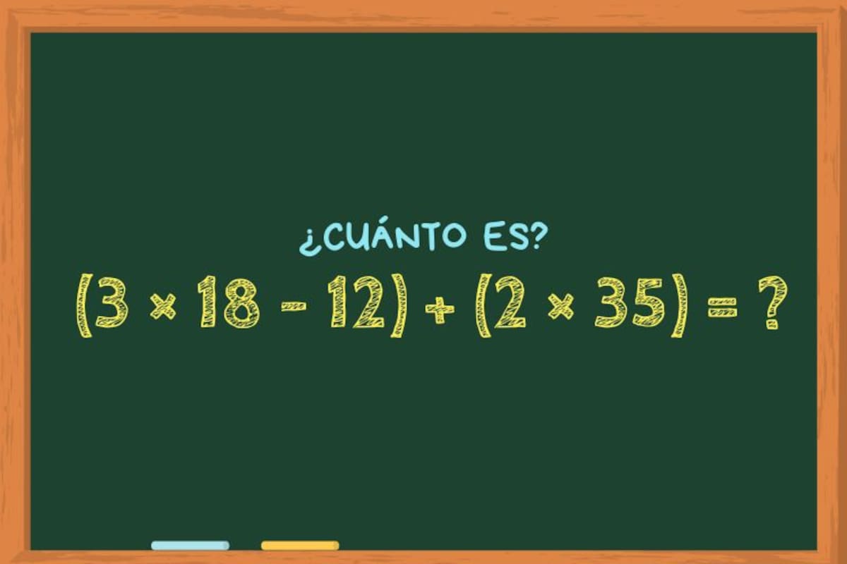 Animate a resolver este ejercicio matemático en un minuto