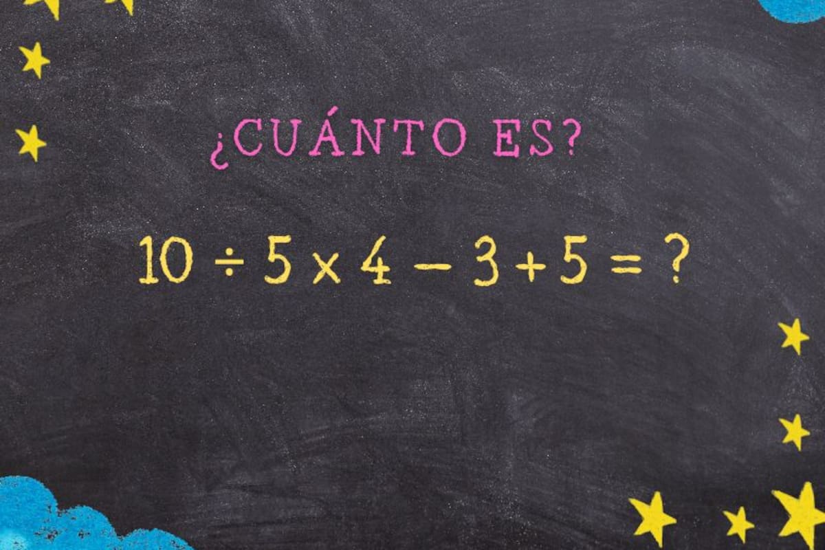 Animate a resolver este ejercicio matemático en 10 segundos