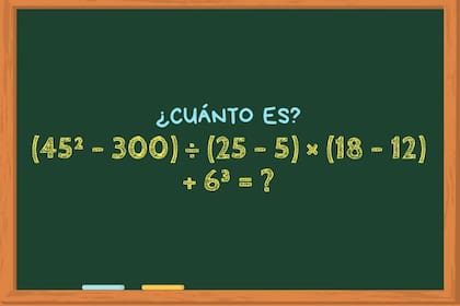 Animate a resolver este ejercicio matemático en un minuto y poné a prueba todos tus conocimientos