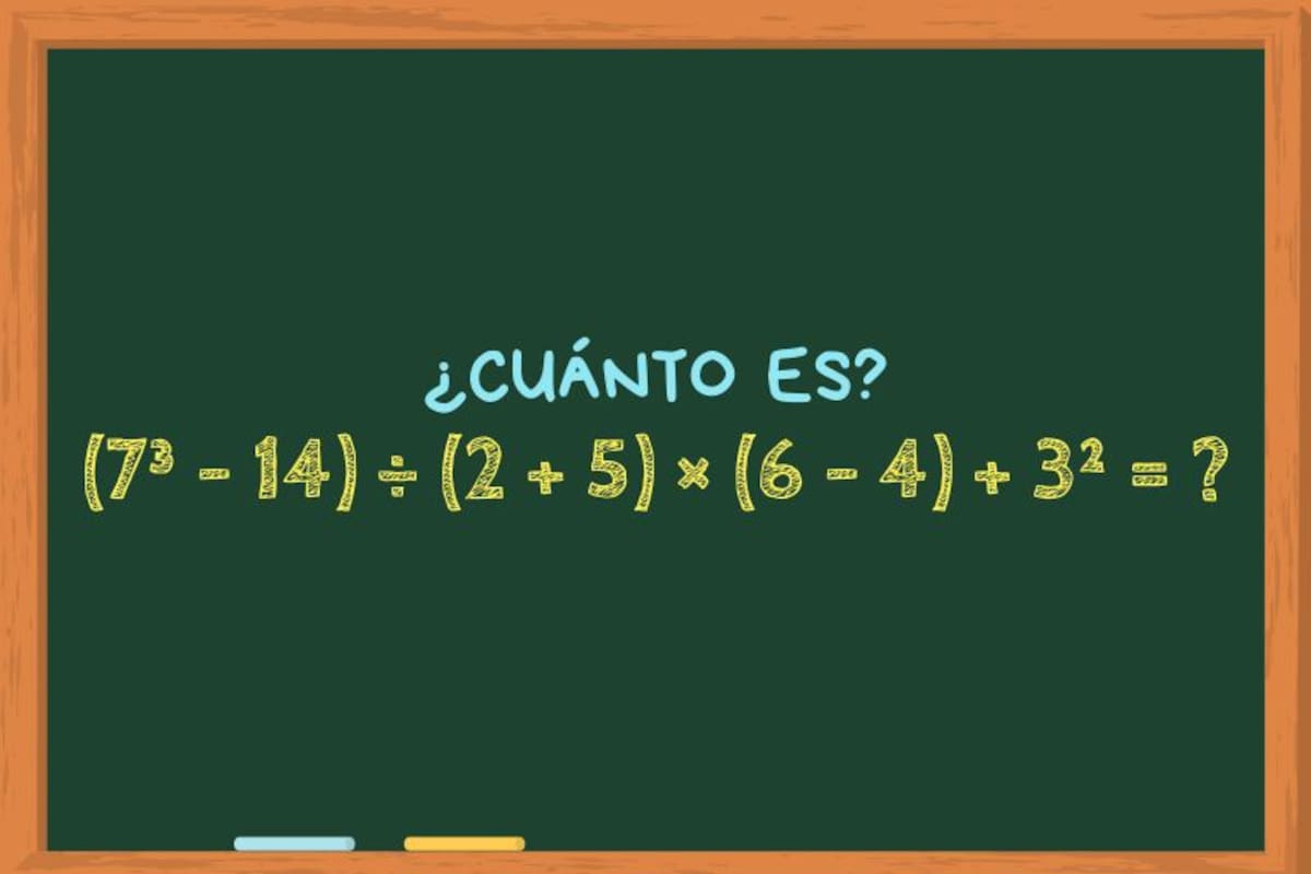 Animate a resolver este ejercicio matemático en menos de un minuto
