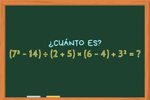 Animate a resolver este ejercicio matemático en menos de un minuto