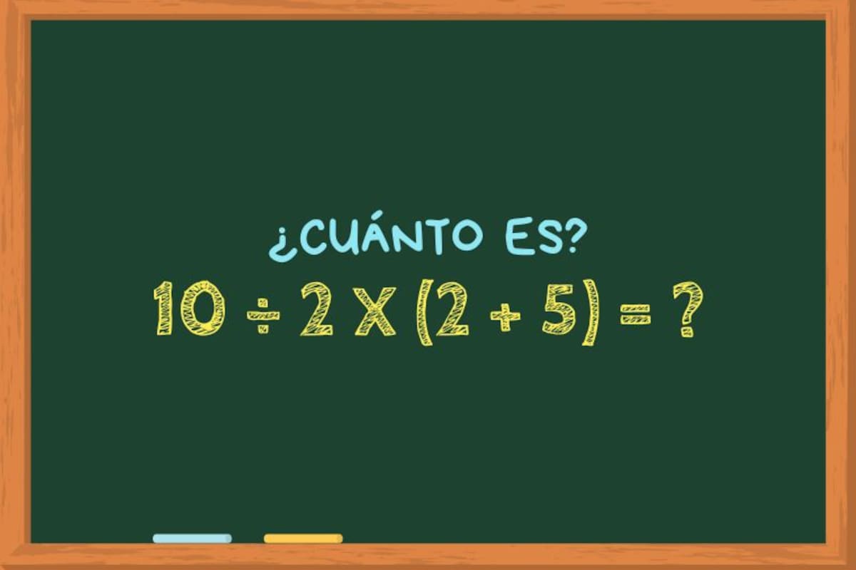 Animate a resolver este ejercicio matemático en siete segundos