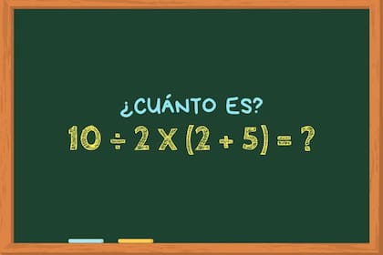 Animate a resolver este ejercicio matemático en siete segundos