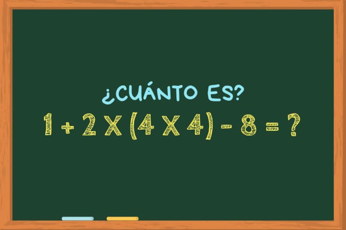 Animate a resolver este ejercicio matemático en menos de diez segundos