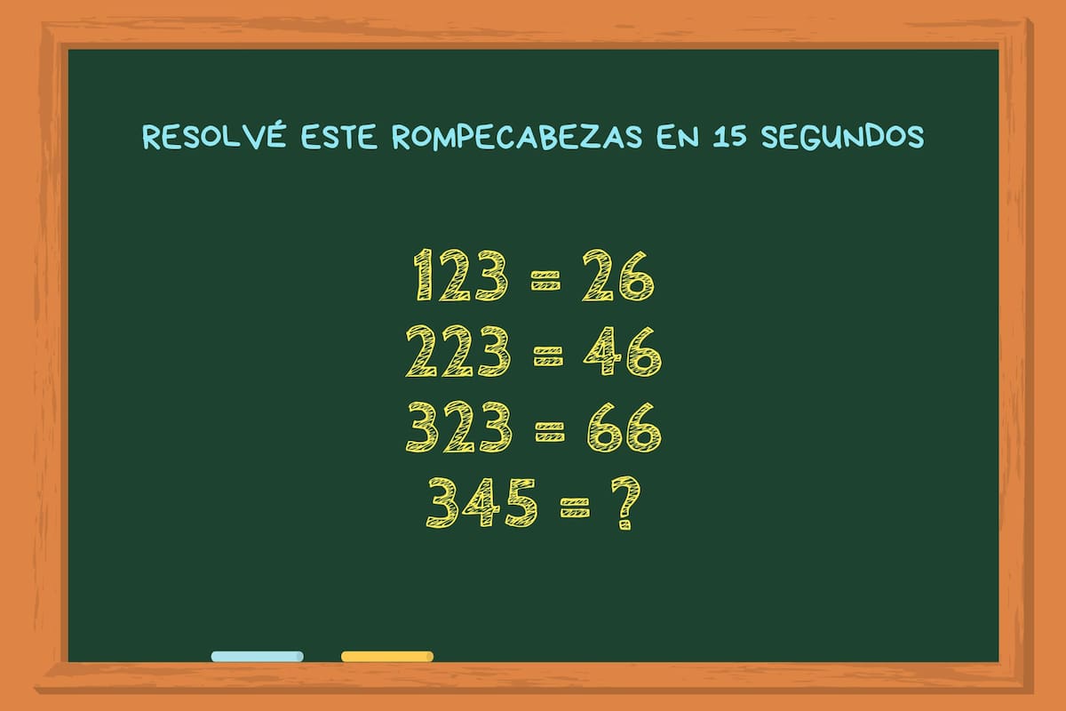 Animate a resolver este rompecabezas matemático en tiempo récord