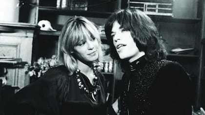Anita Pallenberg y Mick Jagger en Performance