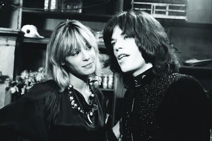 Anita Pallemberg y Mick Jagger actuaron juntos en la película Performance (1970)