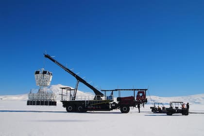 ANITA se instaló en la Antártida debido a la baja probabilidad de interferencia de otras señales (Foto: Gentileza Stephanie Wissel, Pennsylvania State University)