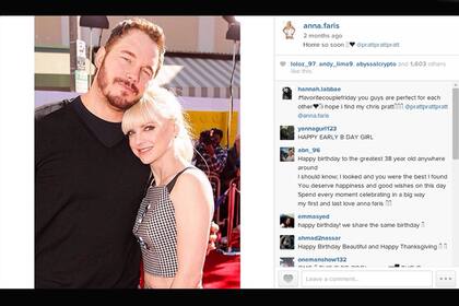 Anna Faris, muy orgullosa de su marido