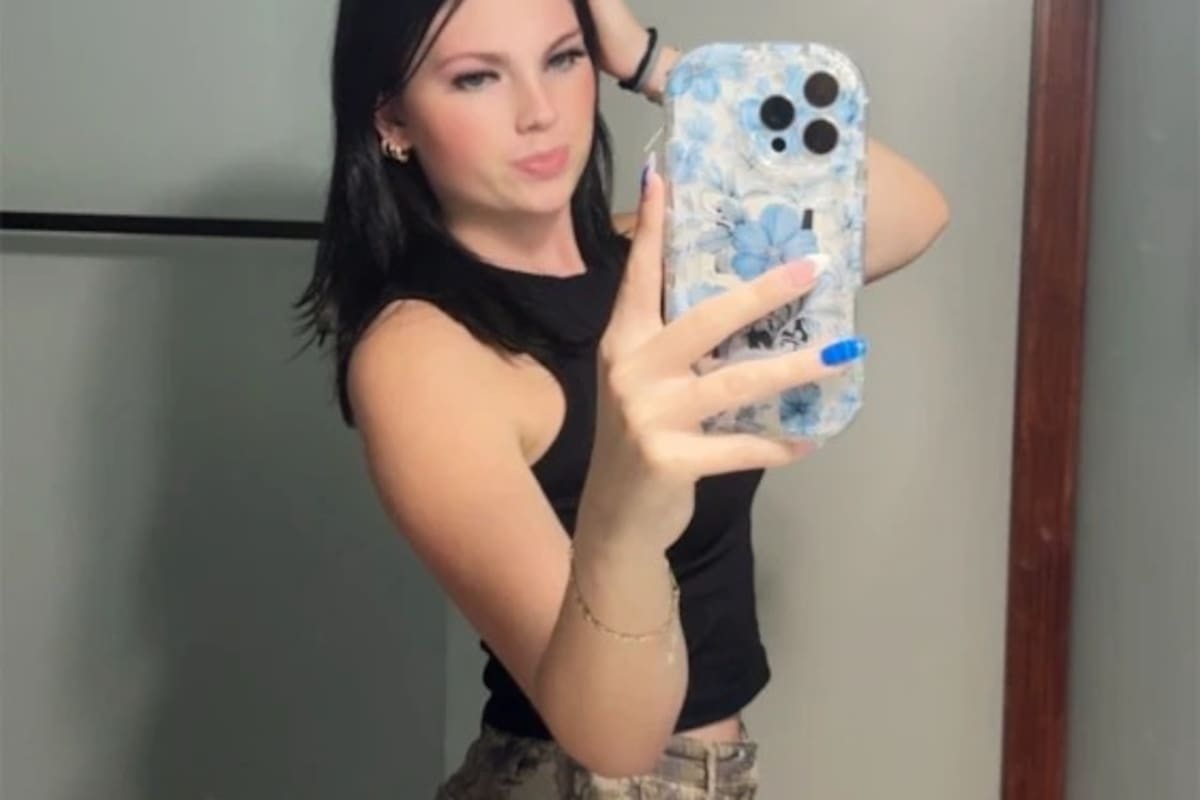 Anna Kepner en una toma de TikTok. La adolescente apareció muerta el 8 de noviembre