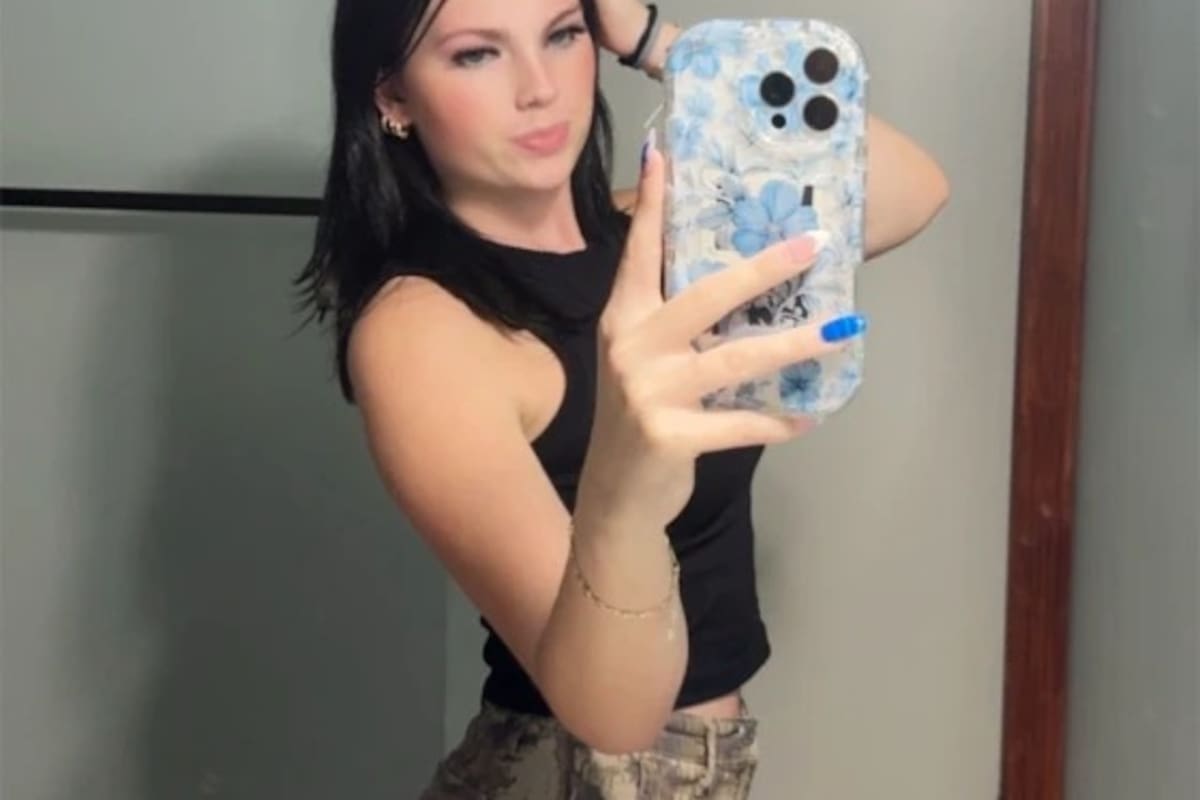 Anna Kepner en una toma de TikTok. La adolescente apareció muerta el 8 de noviembre