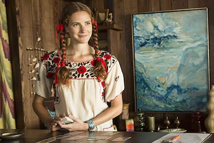 Anna Osceola, en una escena de Mad Men