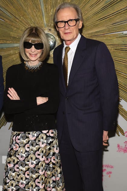 Anna Wintour y Bill Nighy en el estreno de Living