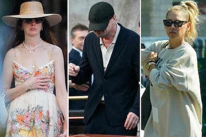 Anne Hathaway sorprendió en un paseo de verano con su familia mientras Kournikova fue al súper con sus hijos y Di Caprio se prepara para la gran fiesta de Jeff Bezos en Venecia