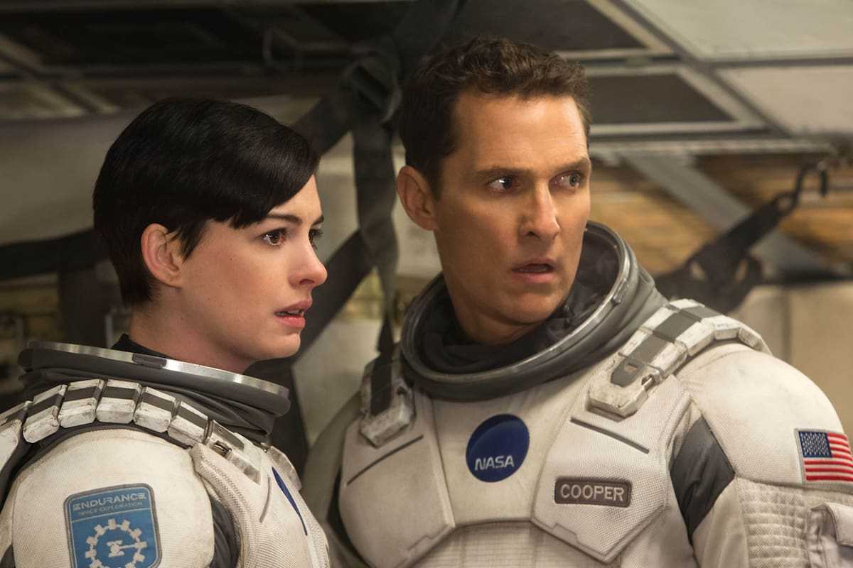 Anne Hathaway y Matthew McConaughey, en una escena de Interstelar