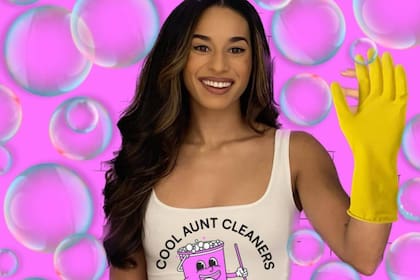 Anne Marie Ortiz creó su empres "Cool Aunt Cleaners" y factura US$ 100 mil al año