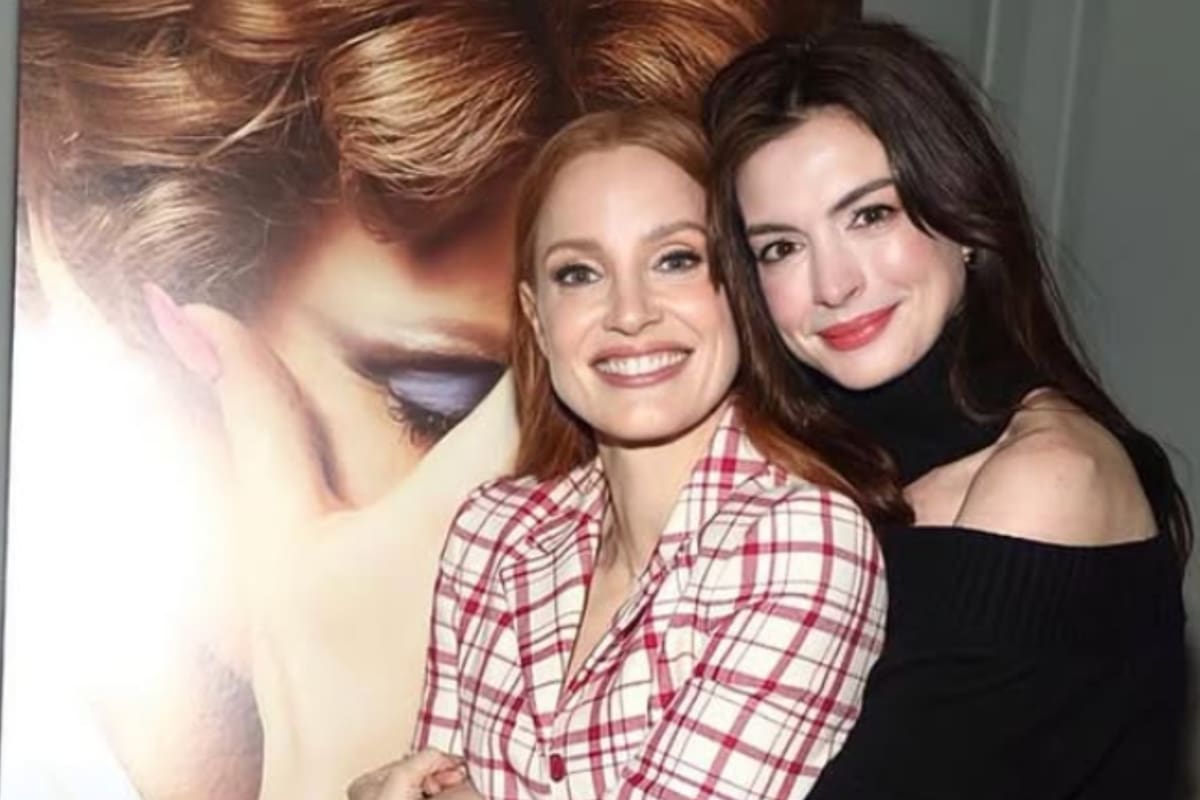 Anne y Jessica deslumbraron en la Semana de la Moda (Foto: Instagram @annehathaway)