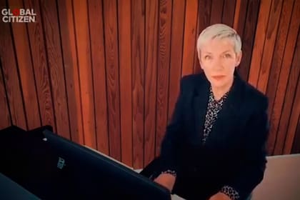 Annie Lennox participó del concierto contra la pandemia de coronavirus en 2020