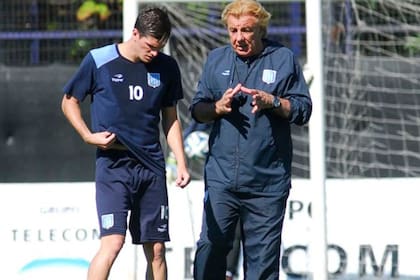 Año 2014: Rodrigo De Paul, un juvenil dando sus primeros pasos en Racing, con Mostaza Merlo