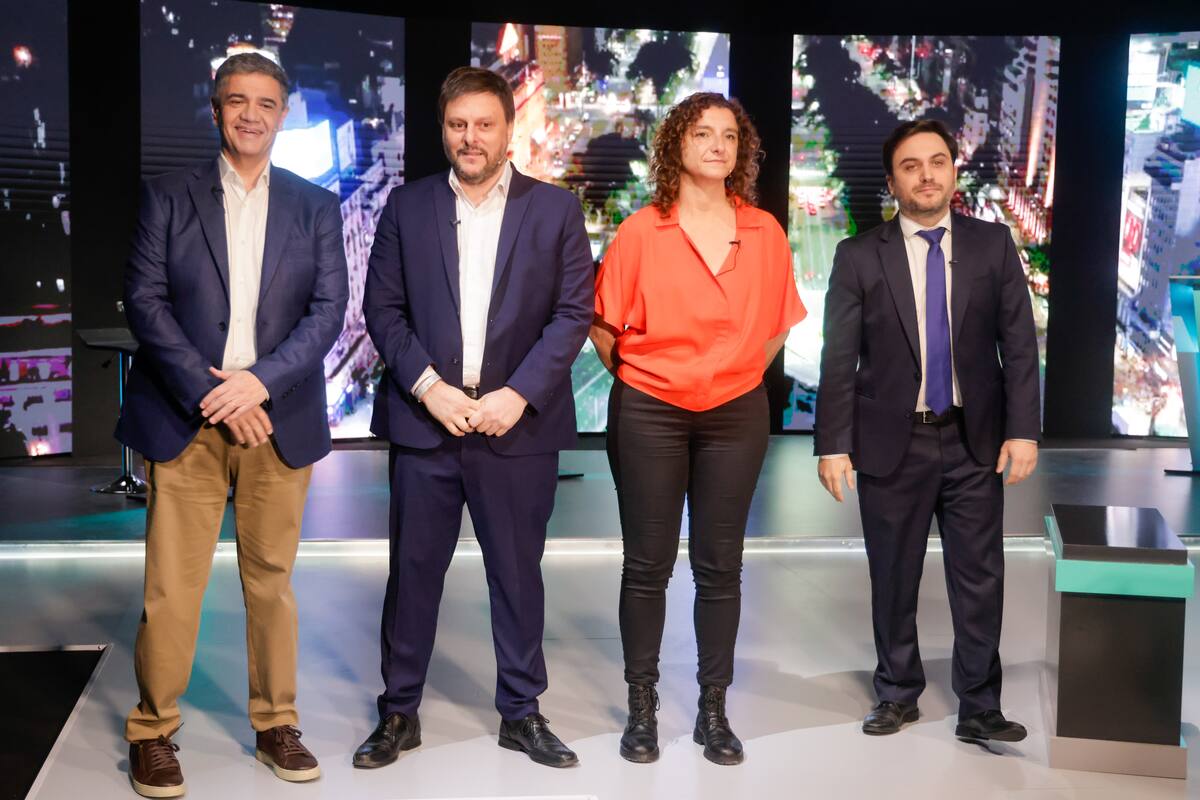 Anoche, los candidatos a jefe de gobierno porteño debatieron sus propuestas en vivo