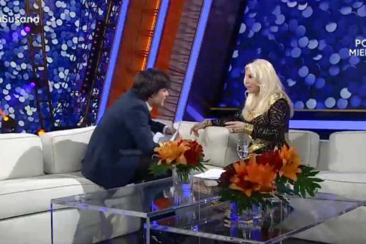 Anoche se invirtieron los roles en el programa de Susana, y el invitado fue el entrevistador