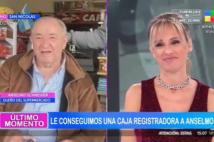 Anselmo Shneider tiene un supermercado en San Nicolás que fue saqueado y ahora recibió un gesto solidario para reponer parte de lo que había perdido