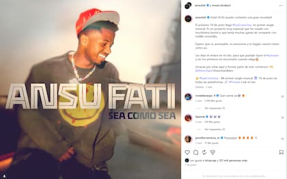 Ansu Fati se lanzó como cantante y sorprendió a todos
