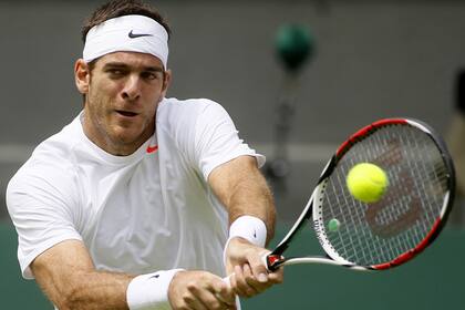 Ante la atenta mirada de la duquesa de Cornualles, Del Potro se lució y le ganó a Jesse Levine